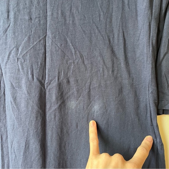 Lilly Pulitzer Navy blue tunic dress small Pima cotton 3/4 sleeve embroidered - Picture 11 of 11